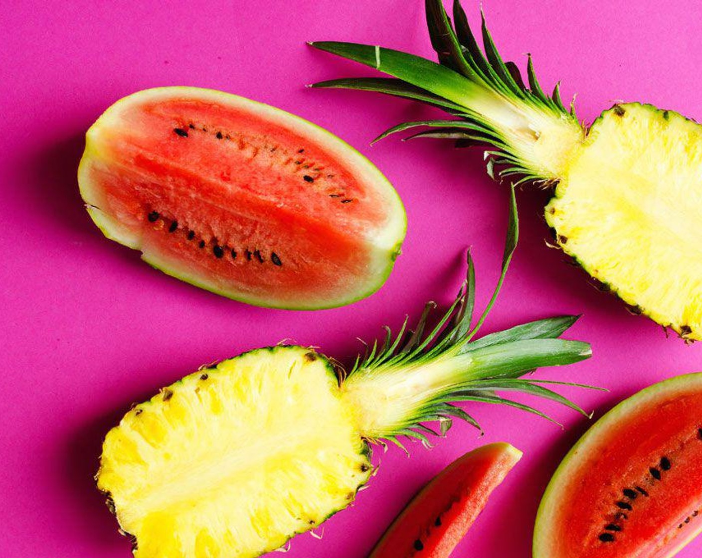 step 1 Skewer Watermelon (1 cup) and Pineapple (1 cup) onto sticks.