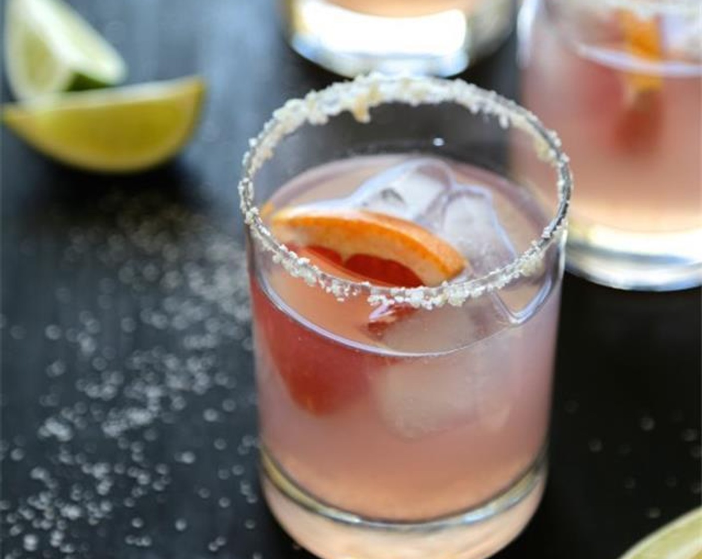 Grapefruit Margarita with Ginger Salt Rim