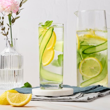Cucumber Lemon Infused Water Recipe | SideChef