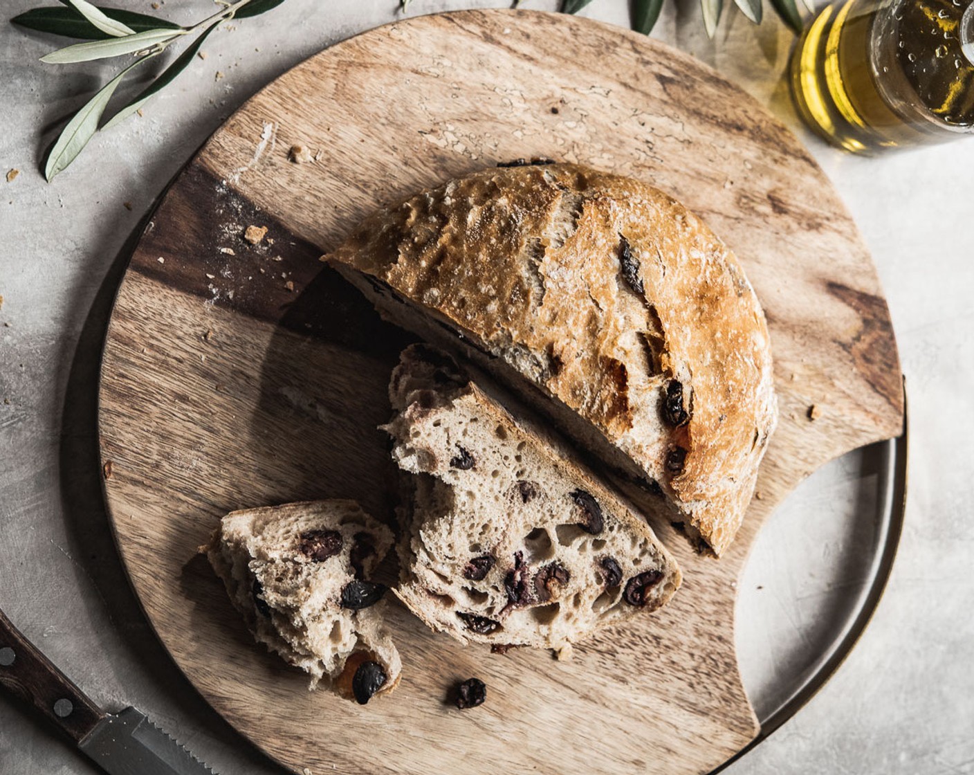 No-Knead Greek Olive Bread