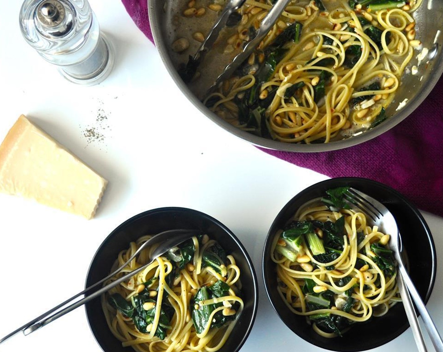 step 6 Stir in pine nuts and parmesan and serve!