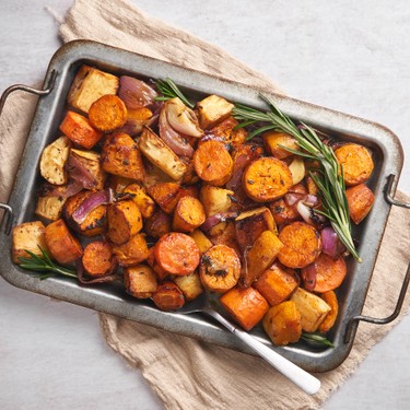 Balsamic Roasted Root Vegetables Recipe | SideChef