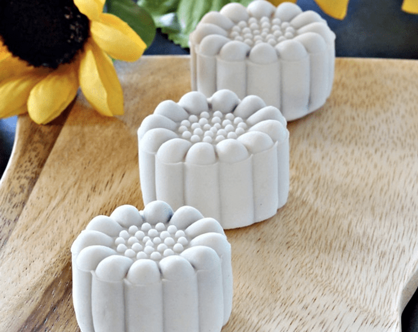 Purple Sweet Potato Snowskin Mooncakes