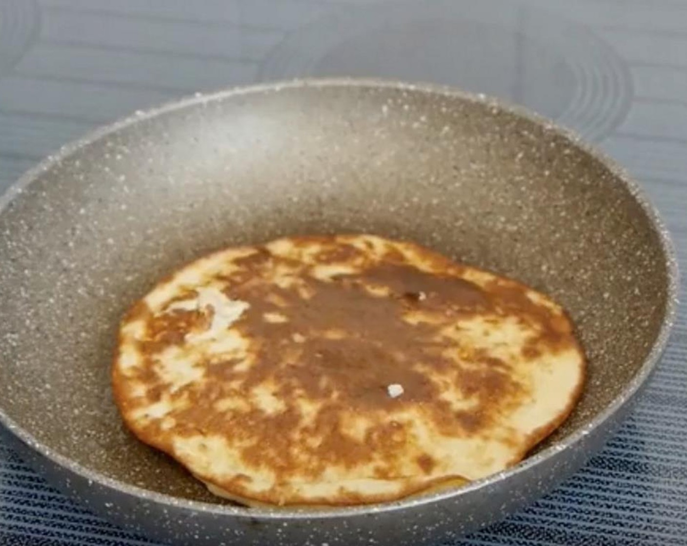 step 5 Flip the pancake and cook for another 4 to 6 minutes.