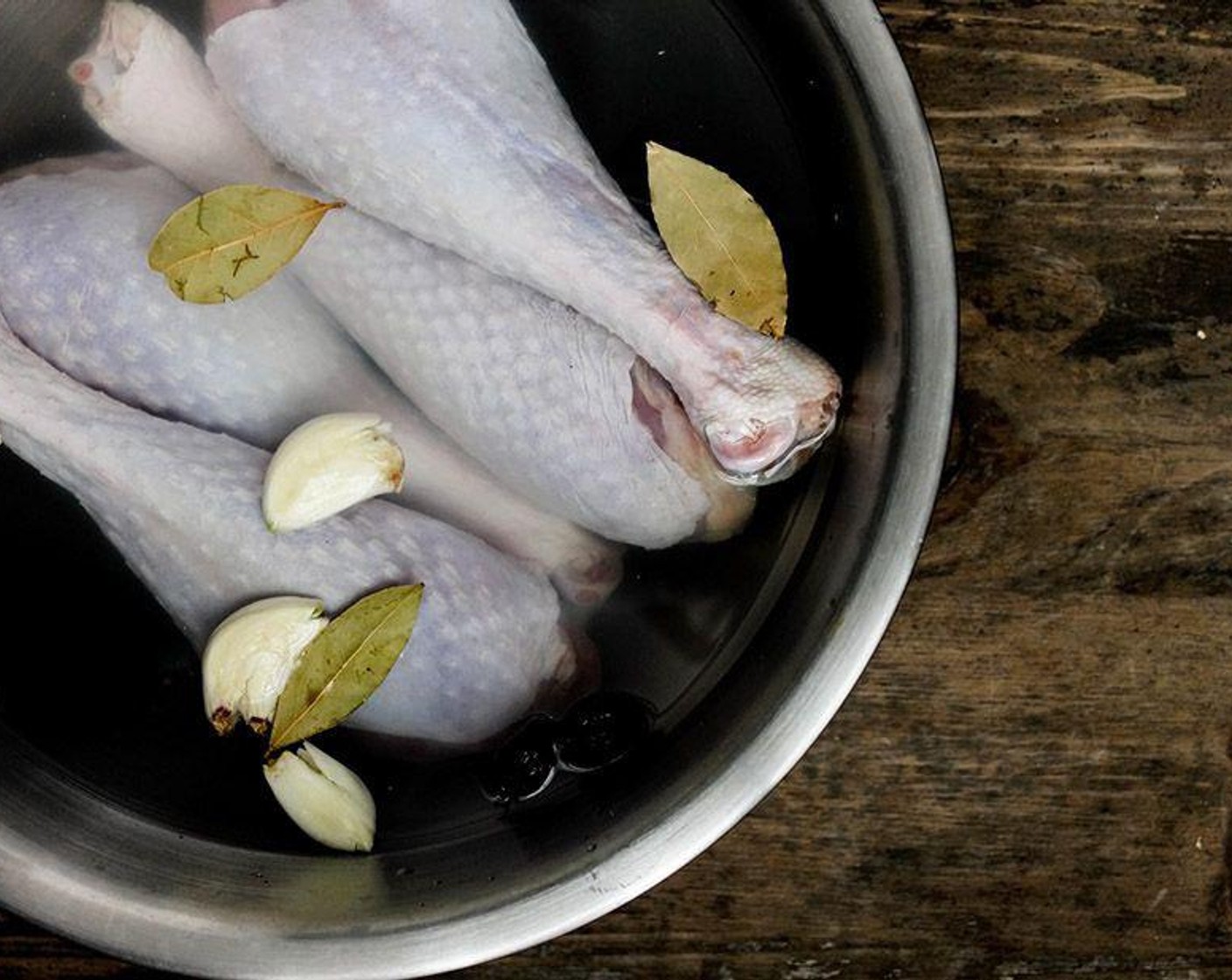 step 3 Add in the Turkey Legs (4) and brine it for 24 hours in the fridge.