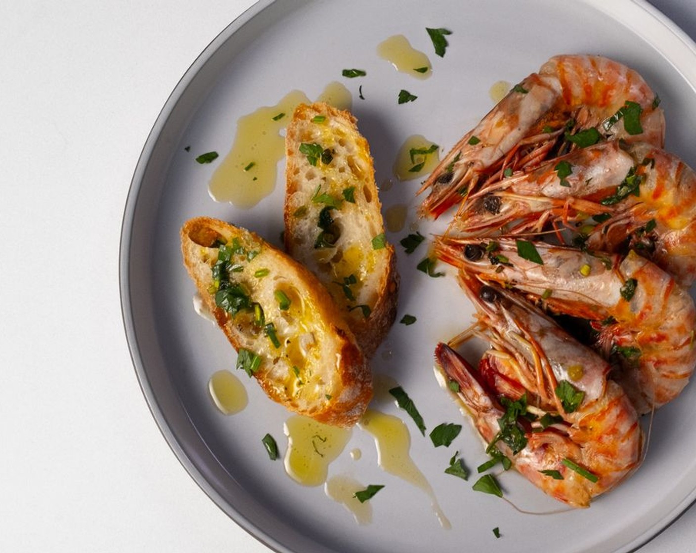 Herb-Infused Sous Vide Prawns