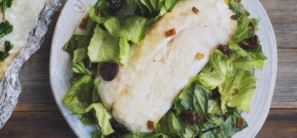 Tin Foil Snapper with Kilt Lettuce Salad Recipe | SideChef