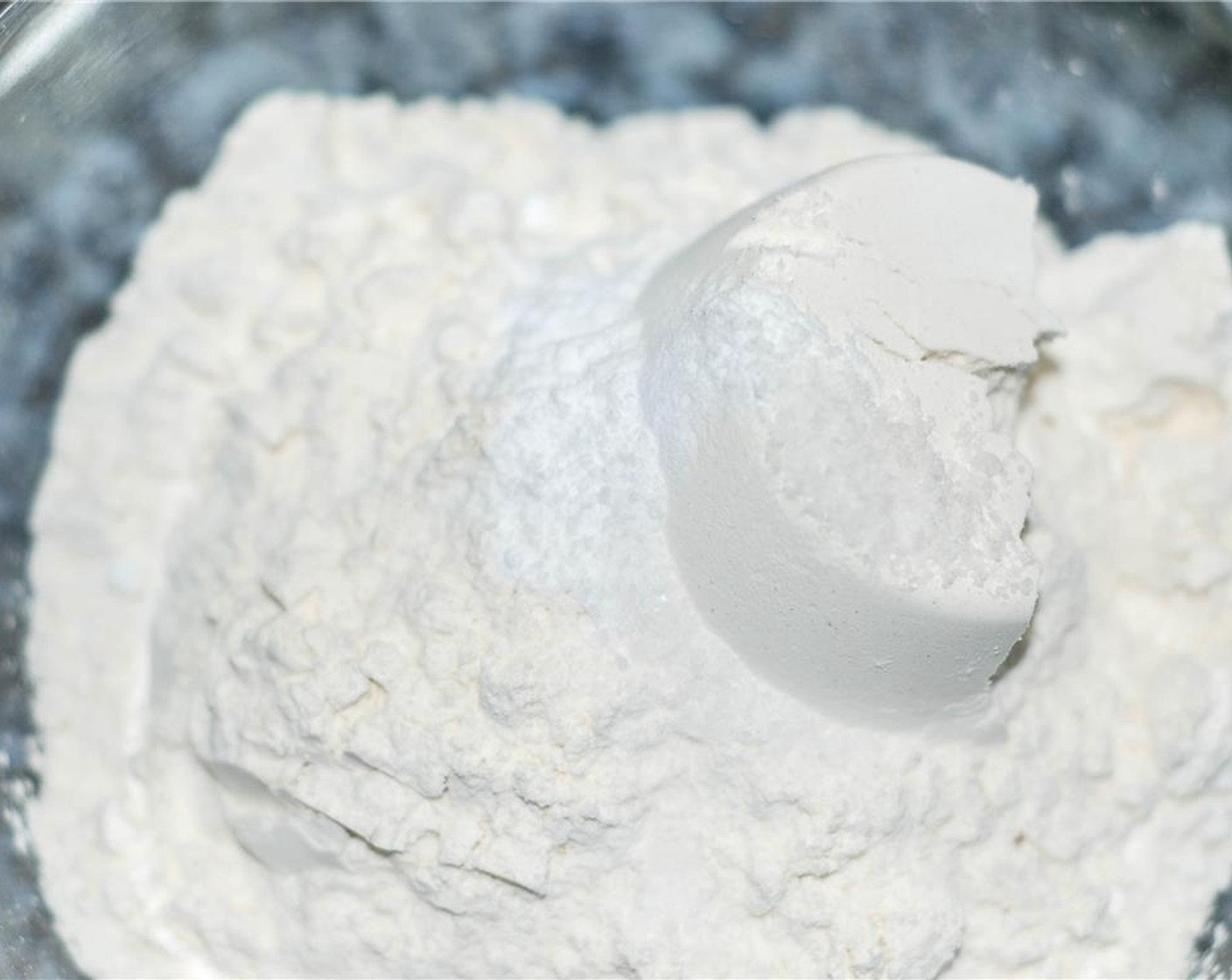 step 2 In a small bowl, mix together the Meringue Powder (2 tsp) and Water (2 Tbsp). Then add to mixer bowl and mix well. In a medium bowl, combine All-Purpose Flour (1 3/4 cups), Baking Soda (1/2 tsp), and Salt (1/2 tsp).