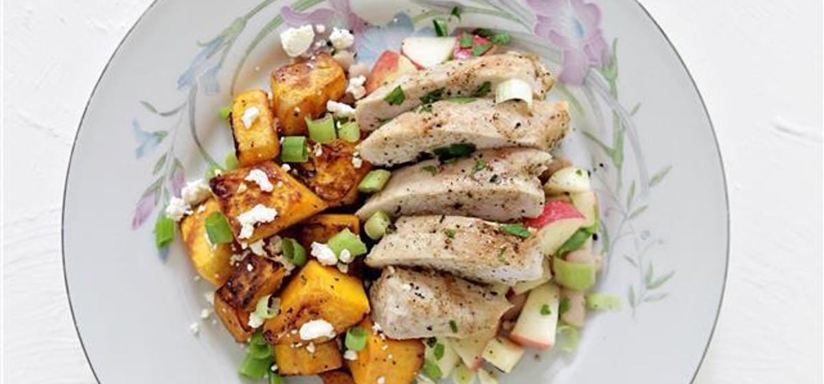Chicken Breast with White Bean and Apple Salsa Recipe | SideChef