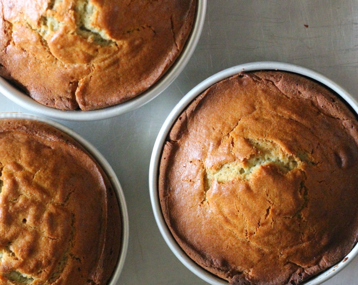 step 7 Allow the cakes to cool.