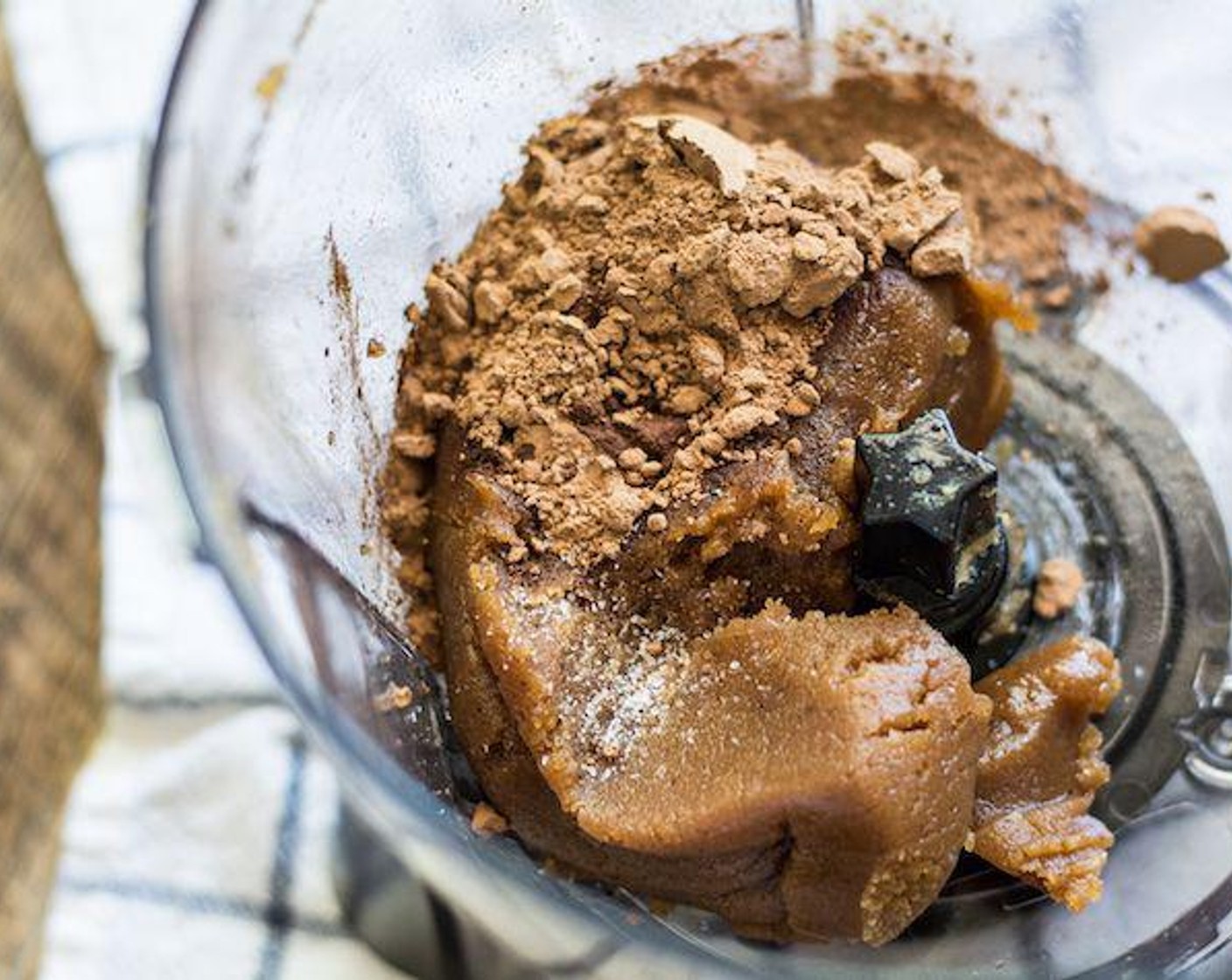 step 2 Combine Chocolate Ice Cream (1 cup) with Almond Milk (4 Tbsp) in a food processor. Blend for 5-7 seconds or until well combined. Use a spatula to transfer the ice cream/almond mixture to a separate bowl.