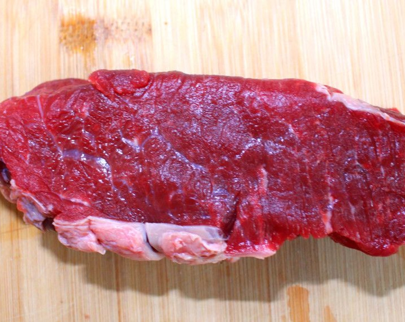 step 1 Season both sides of the New York Strip Steak (1.9 lb) with Kosher Salt (to taste).
