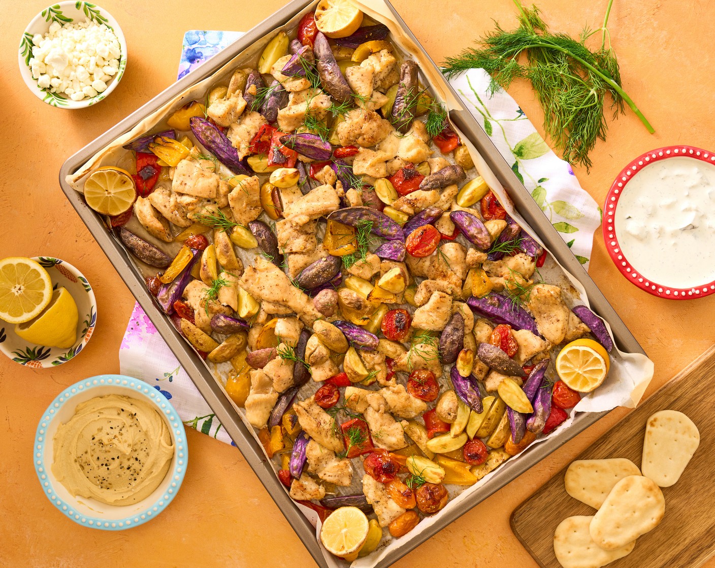 Mediterranean-Inspired Chicken Sheet Pan Dinner