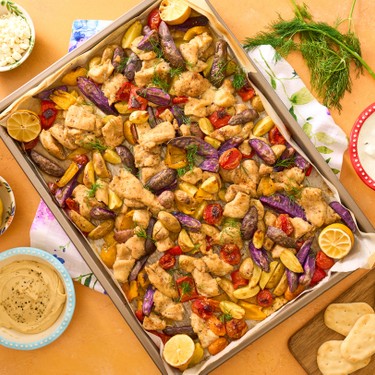 Mediterranean-Inspired Chicken Sheet Pan Dinner Recipe | SideChef