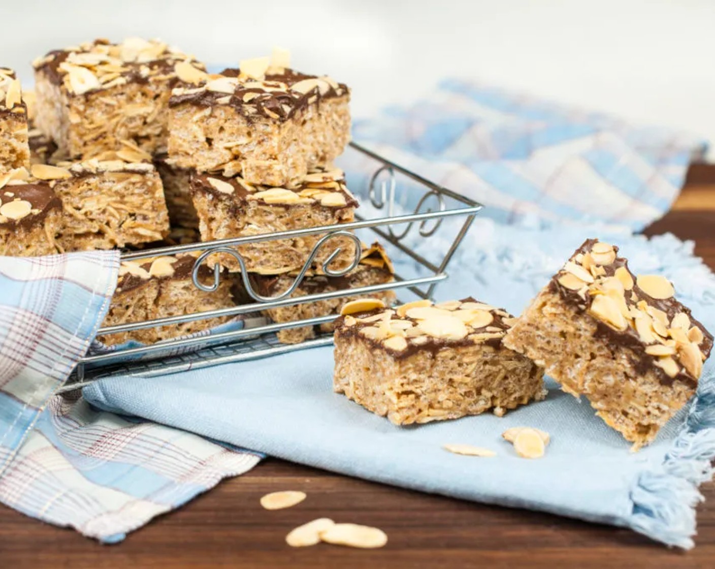 Chocolate Almond Crunch Krispie Treats