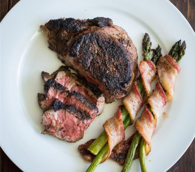 Coffee Crusted Ribeye Steak