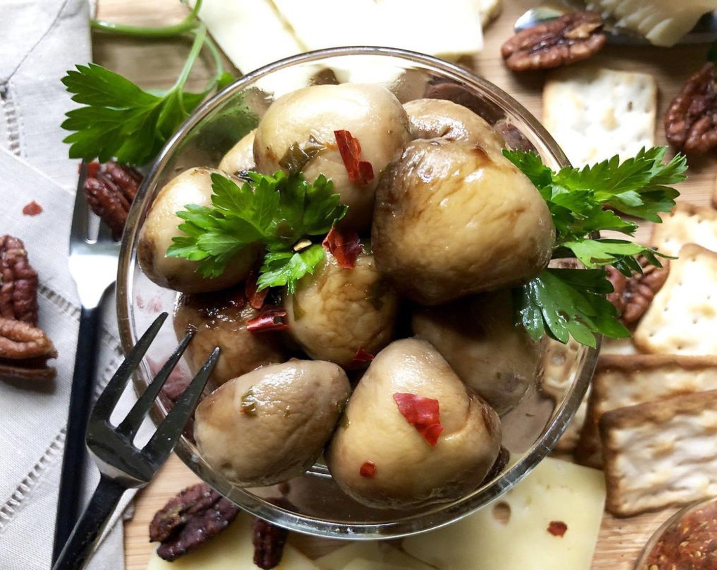 Marinated Mushrooms with Balsamic Drizzle