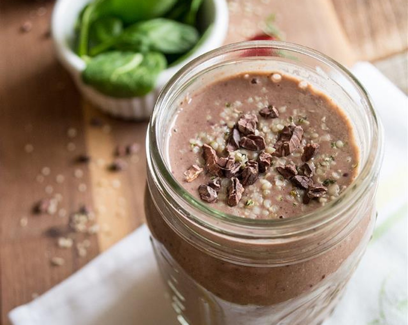 Strawberry Chocolate Green Smoothie