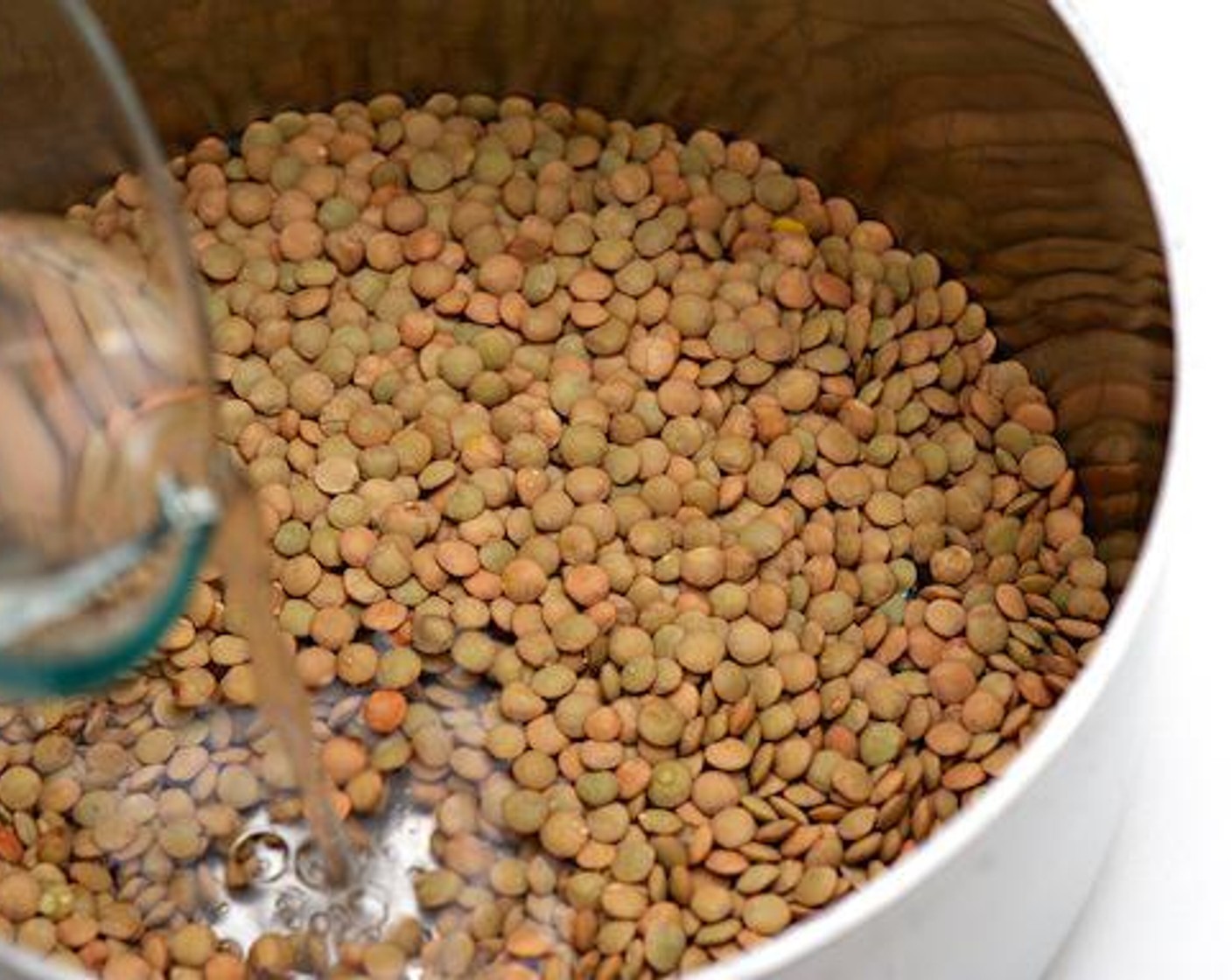step 2 Place the Brown Lentils (1 cup) in a bowl and cover with room temperature water by 1-inch.