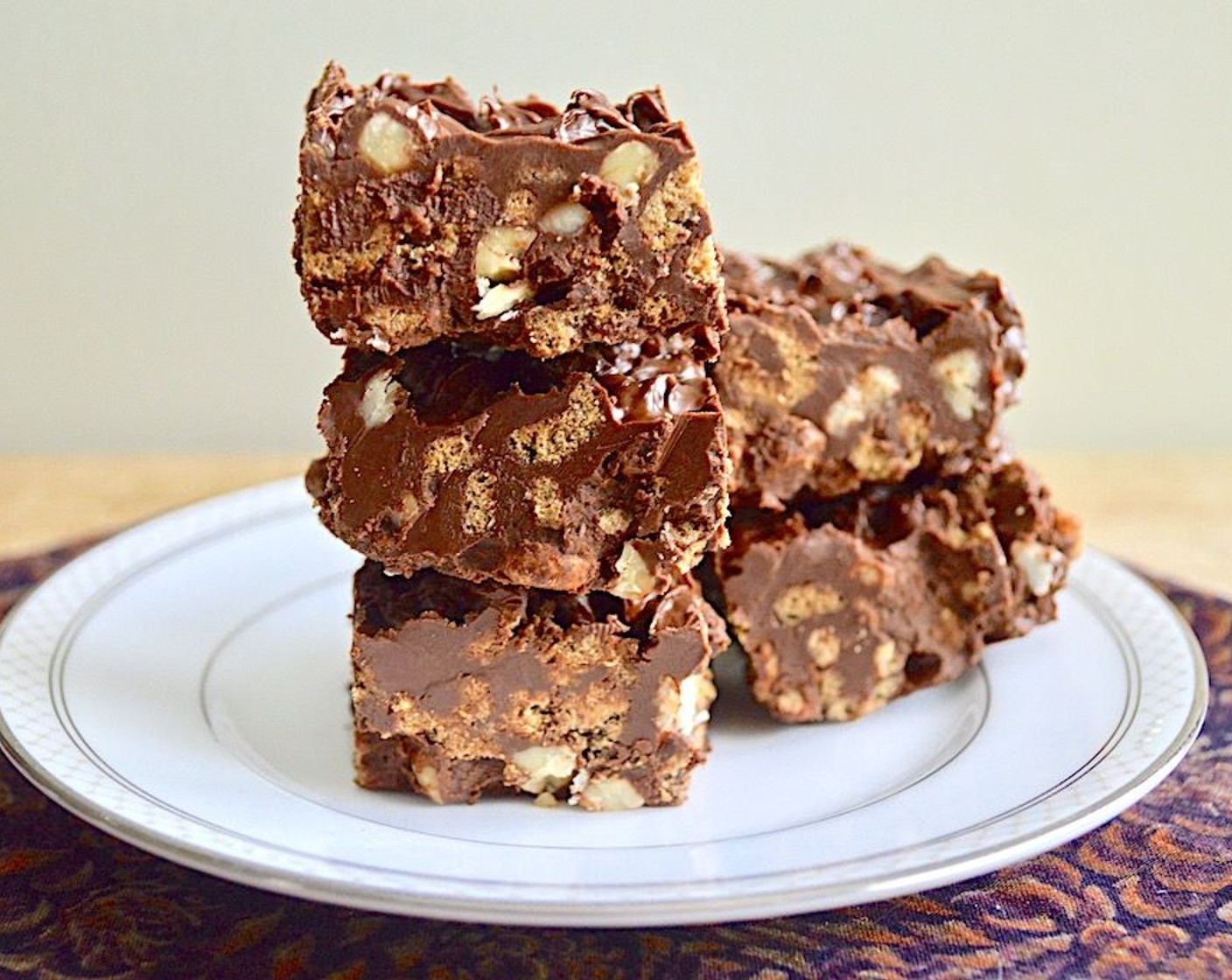 No-Bake Chocolate Hazelnut Bars