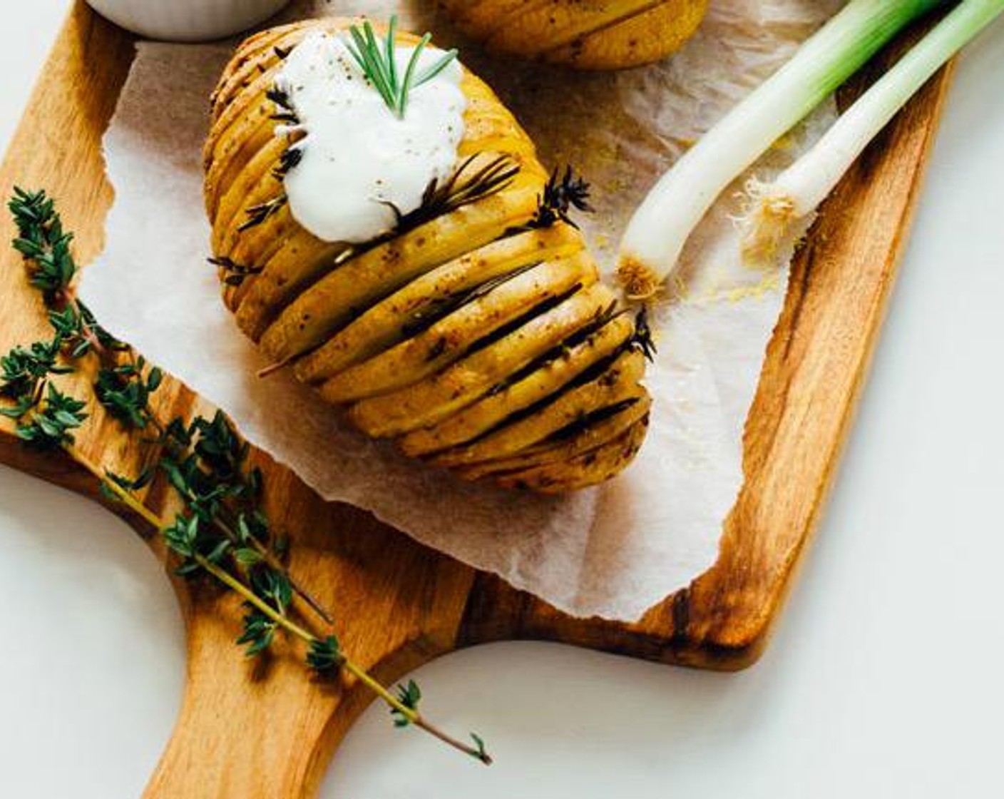 Herby Hasselback Potatoes