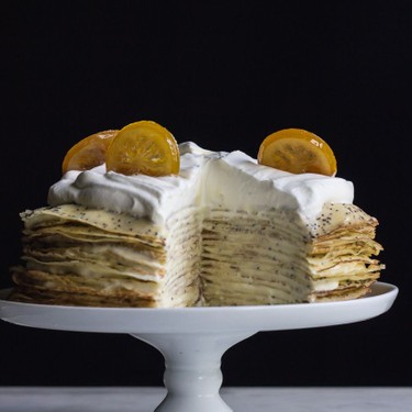 Lemon Poppy Seed Crepe Cake Recipe | SideChef