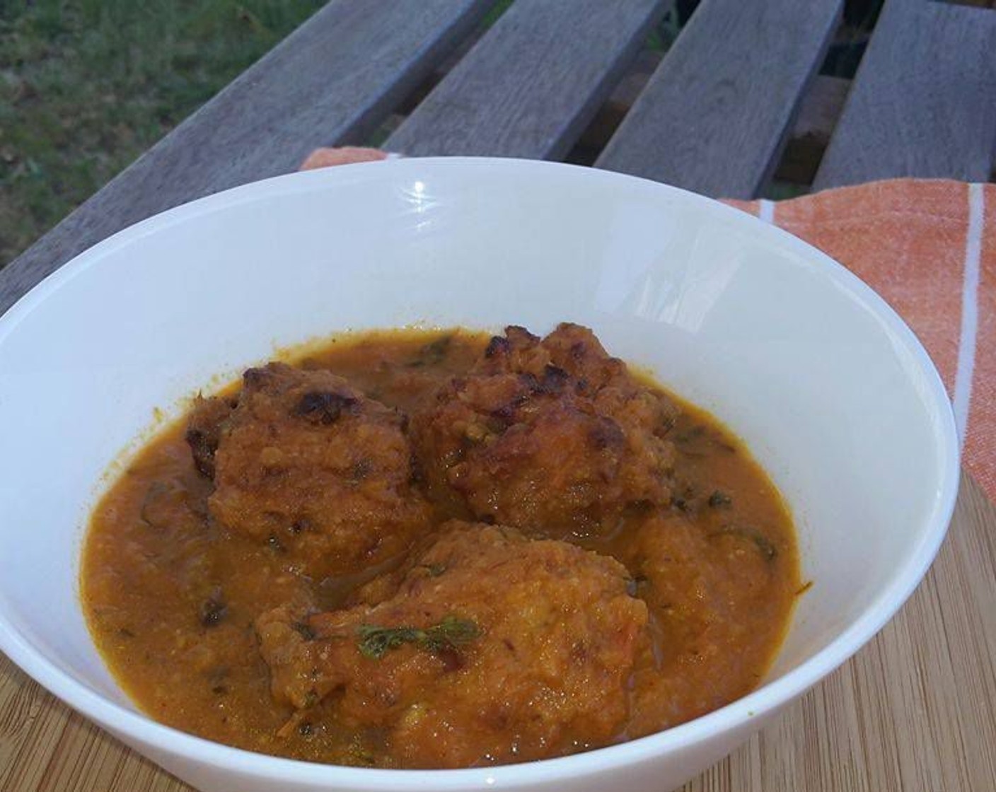 step 15 Serve the hot cabbage kofta curry with rotis, naan and steamed rice or jeera rice. Garnish with coriander leaves before serving the cabbage kofta.