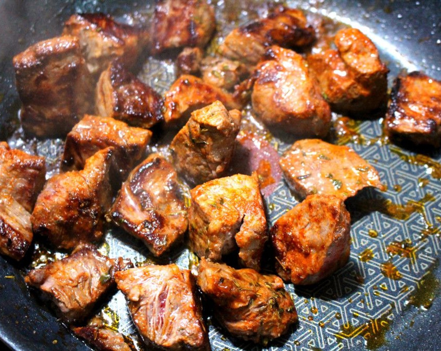 step 2 Add more Butter (1/2 cup) to the pan, then add the Beef (1.9 lb) and cook until browned on the outside. Season with Kosher Salt (to taste), Cayenne Pepper (to taste), and McCormick® Garlic Powder (to taste) to taste.