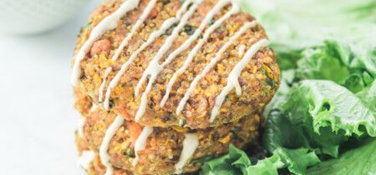 Salmon Quinoa Cakes with Lemon Tahini Sauce Recipe SideChef
