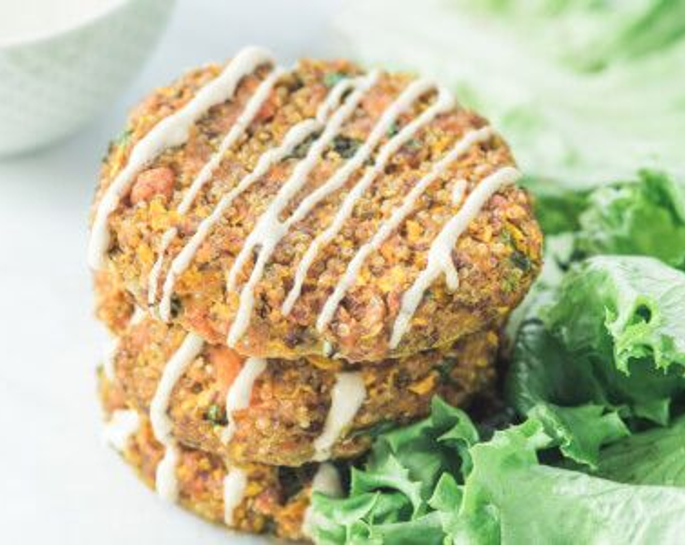 Salmon Quinoa Cakes with Lemon Tahini Sauce