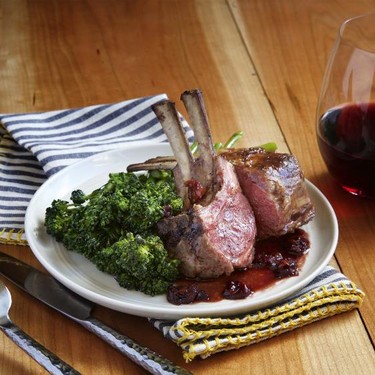 Sour Cherry Gastrique Rack of Lamb Recipe | SideChef
