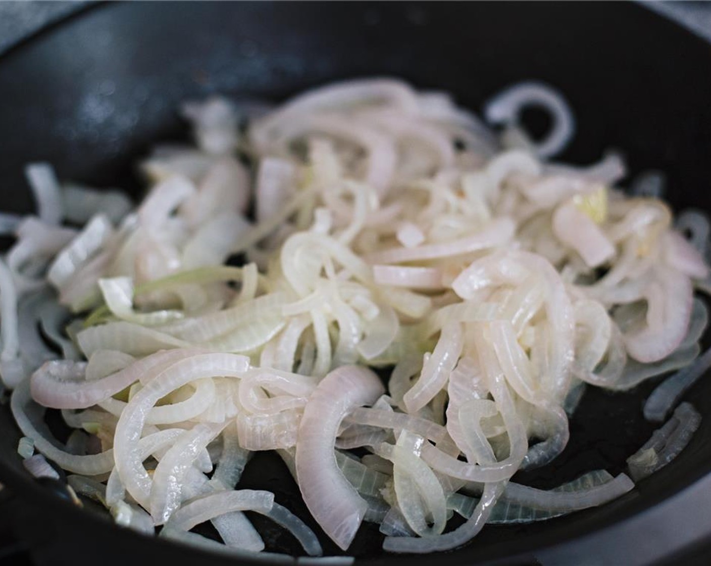 step 8 Cook on medium high heat until translucent, about 5 minutes.