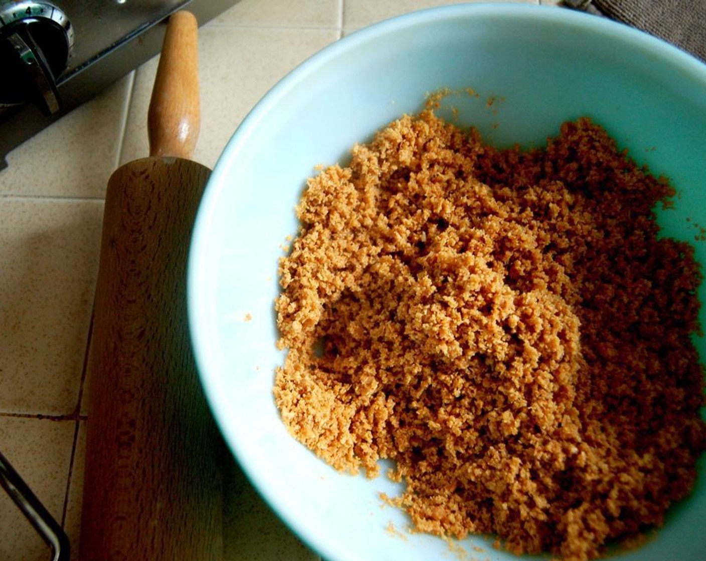 step 2 Combine the Graham Crackers, melted Unsalted Butter (1/2 cup), Salt (1 pinch) and Granulated Sugar (1 pinch) in a bowl.