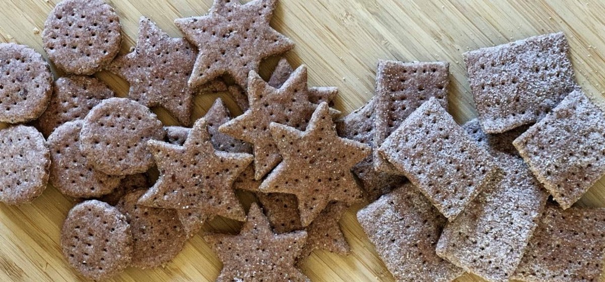 Sourdough Red Rice Flour Crackers Recipe SideChef