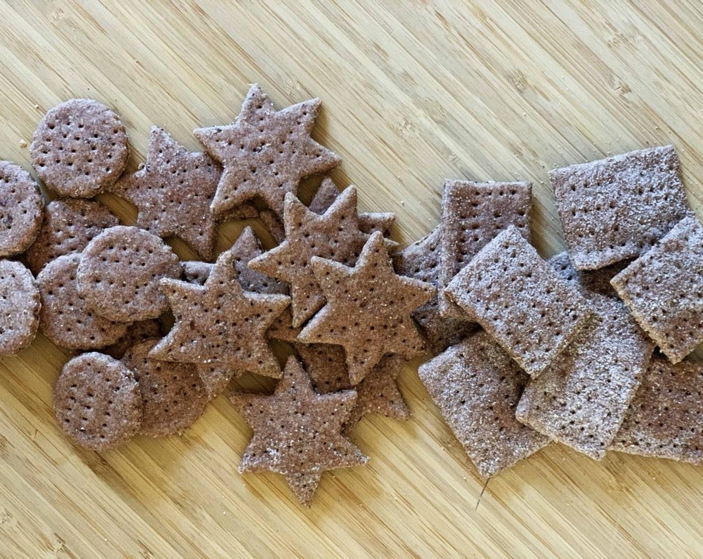 Sourdough Red Rice Flour Crackers