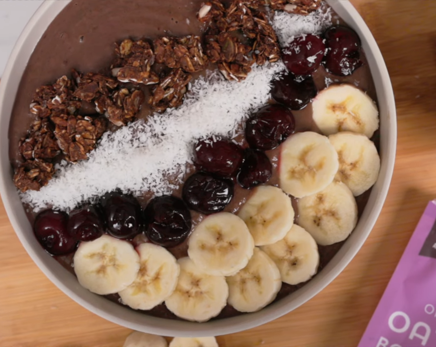 Cherry Chocolate Zucchini Smoothie Bowl