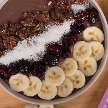 Cherry Chocolate Zucchini Smoothie Bowl Recipe | SideChef