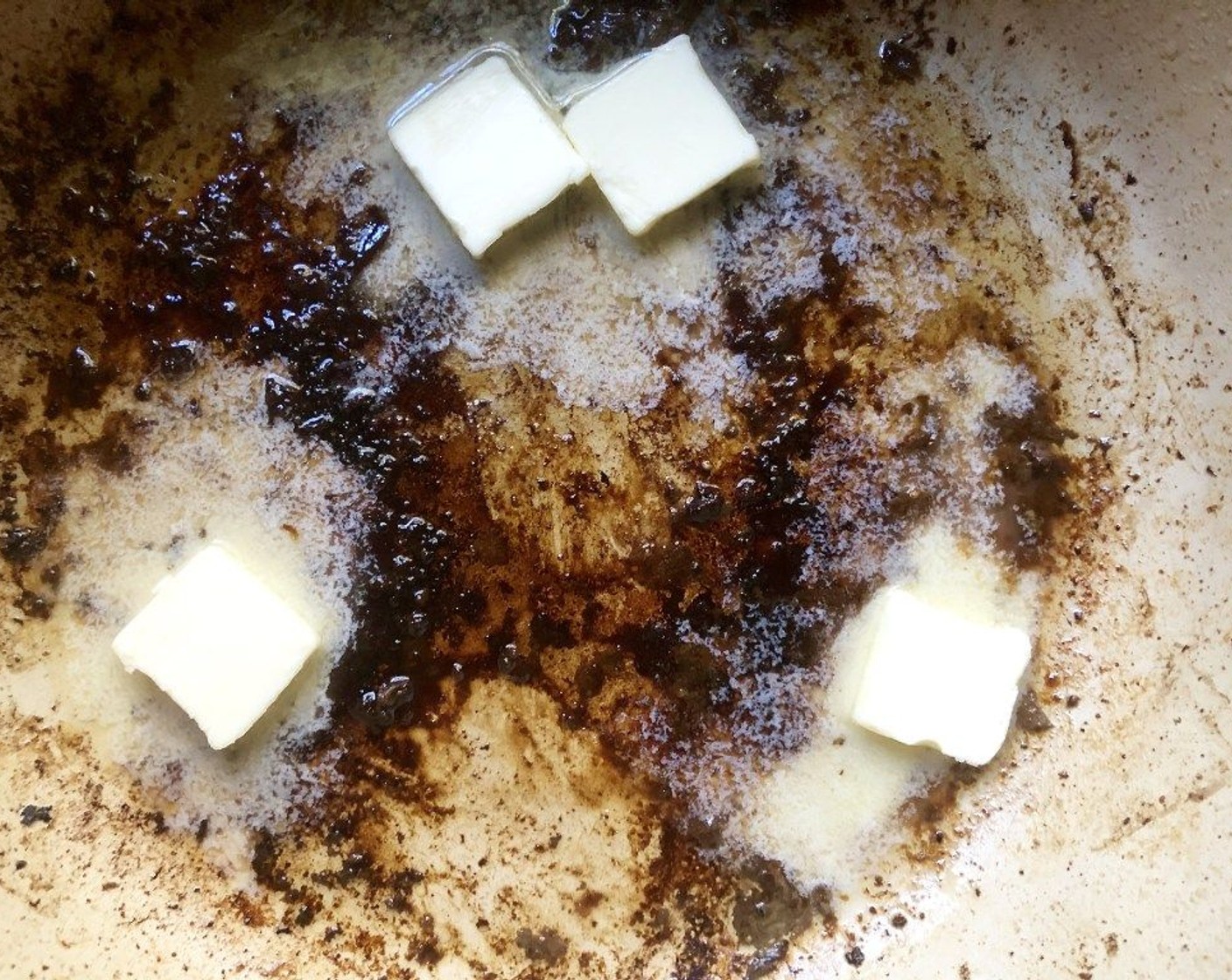 step 4 Return pot to moderately high heat and add Unsalted Butter (1/4 cup). Melt the butter, scraping up and mixing in the browned bits remaining in the pot.