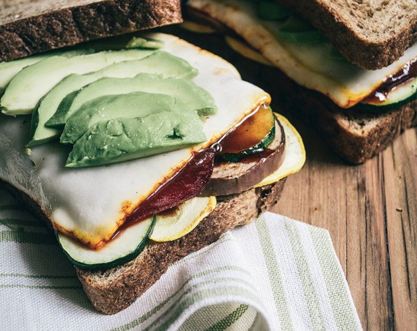 step 7 Slice Avocado (1/2) and add to the remaining slices of bread, then EAT!