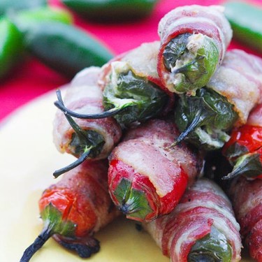 Bacon-Wrapped Pepper-Stuffed Jalapeño Poppers Recipe | SideChef