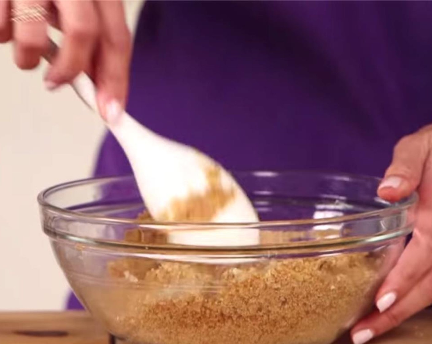 step 3 Thoroughly mix together the nuts, graham crackers, vanilla wafers, and Butter (2 Tbsp) in a medium bowl.