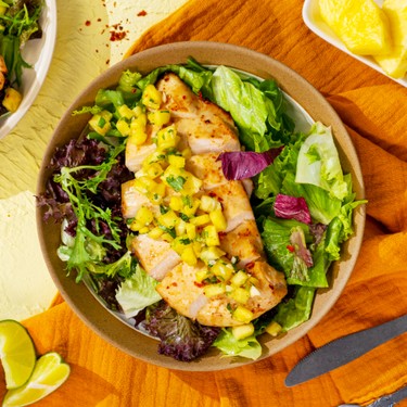 Air-Fryer Chicken Breast with Pineapple Salsa Recipe | SideChef