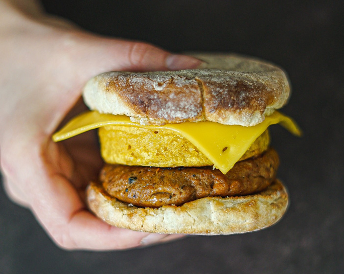 Vegan Egg and Sausage McMuffin