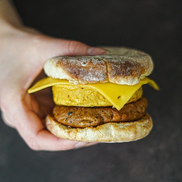 Vegan Egg and Sausage McMuffin Recipe | SideChef