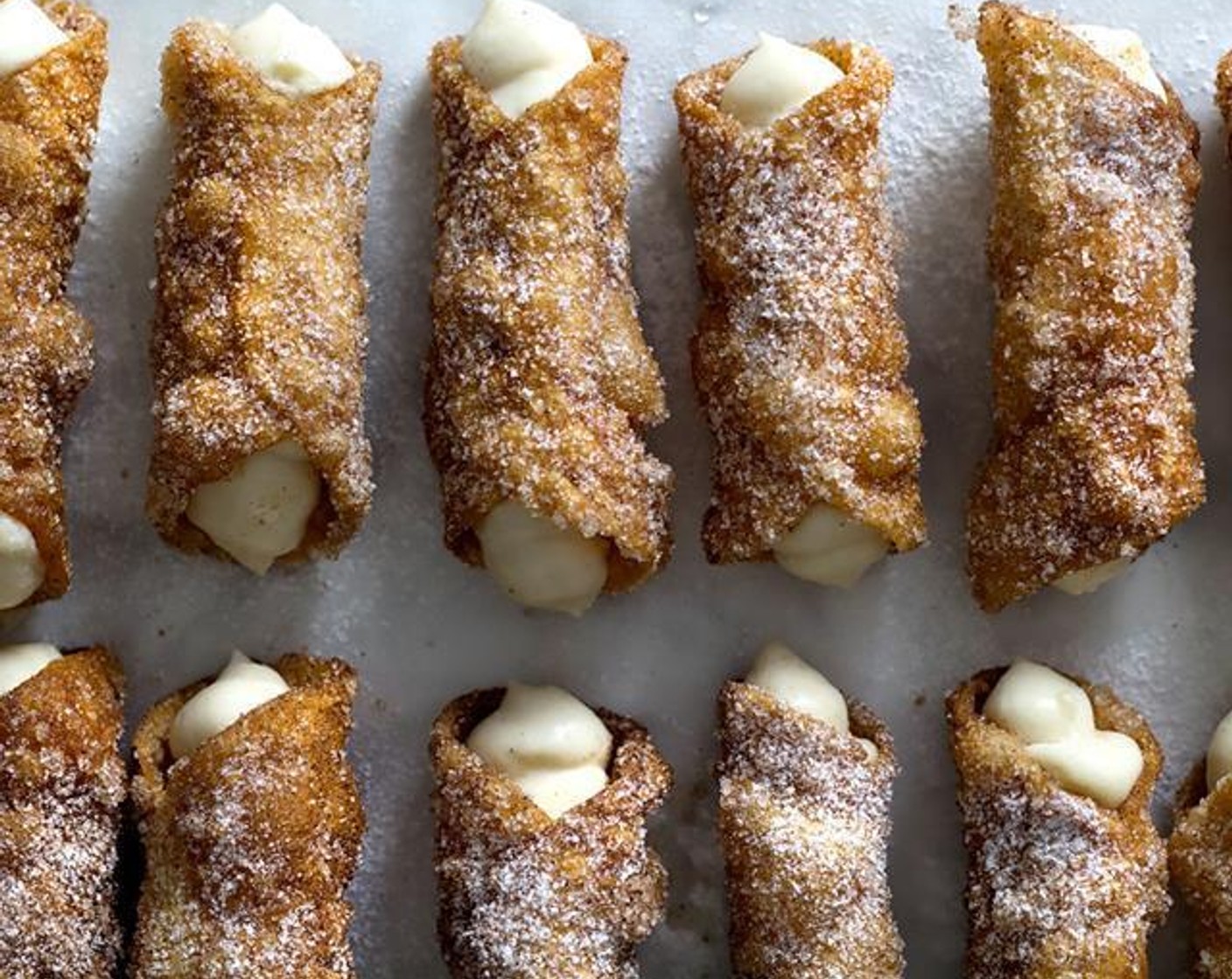 Mini Dumpling Wrapper Maple Cannolis