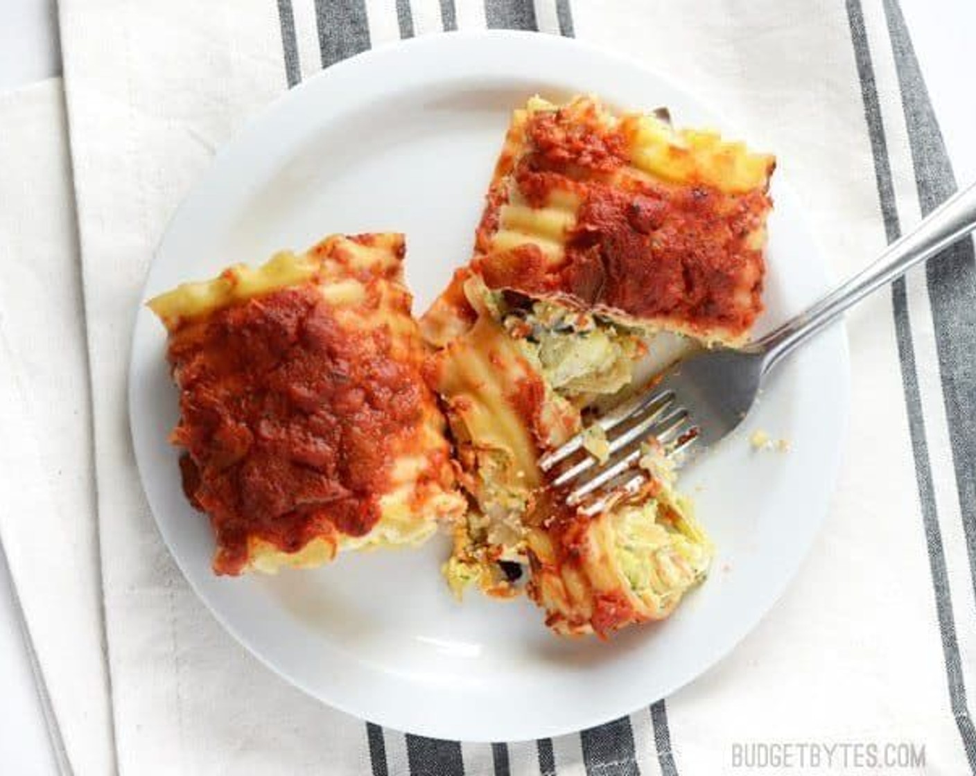Garden Vegetable Lasagna Roll Ups
