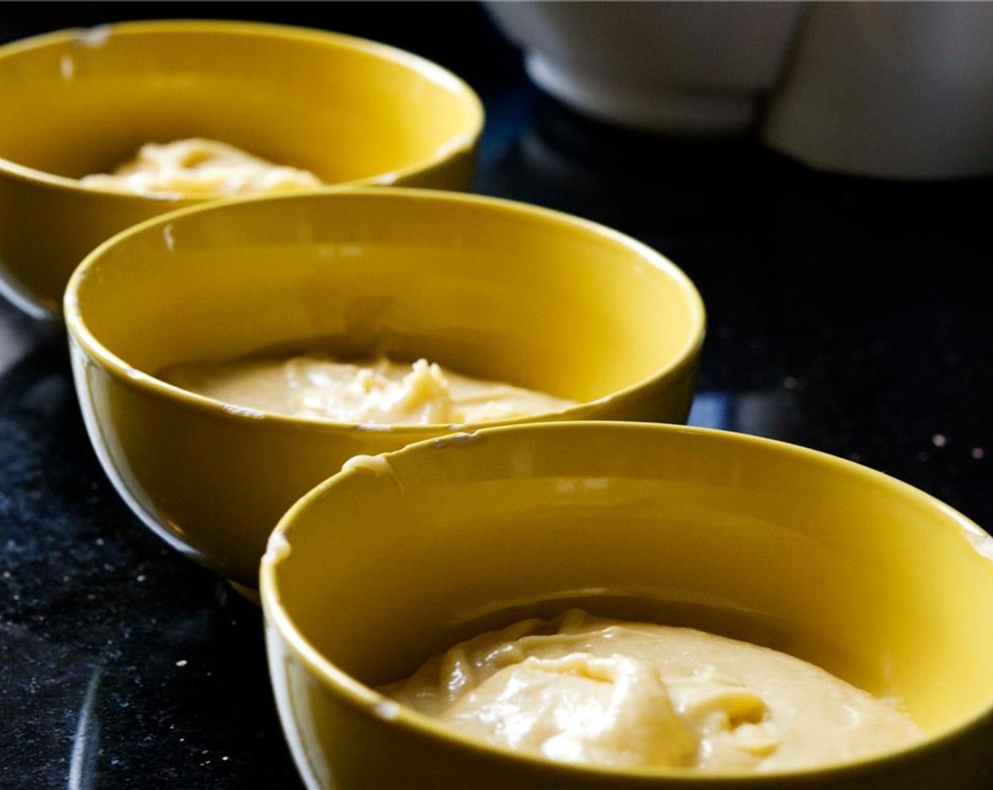 step 10 Place the batter in three bowls.