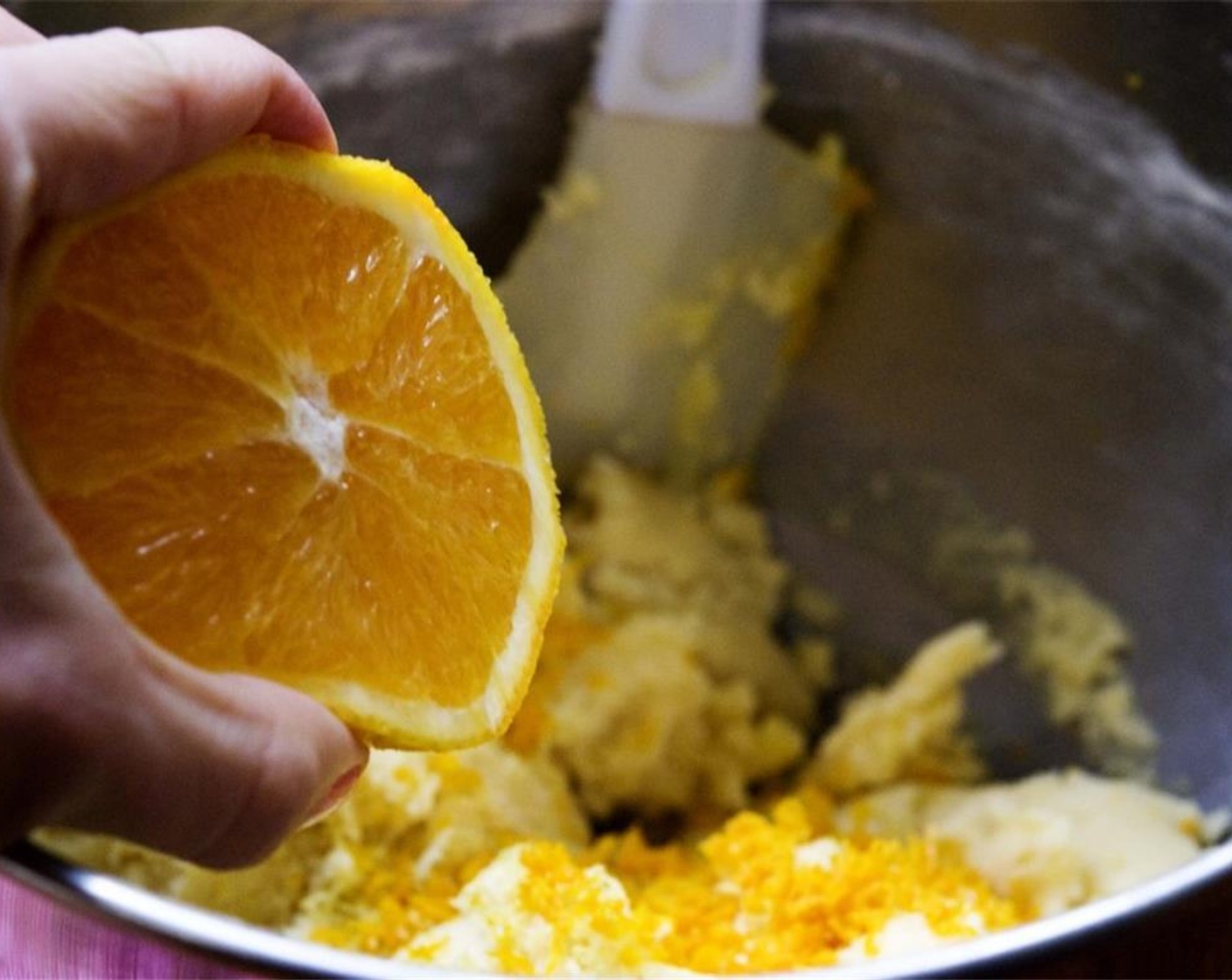 step 5 Add 1 Tbsp of the zest from Lemons (2), zest from Oranges (2), 1/2 Tbsp Lemon Juice, and 1/2 Tbsp Orange Juice.
