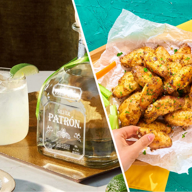Lemon Pepper Chicken Wings and Patrón Perfect Margarita Cocktail Recipe | SideChef