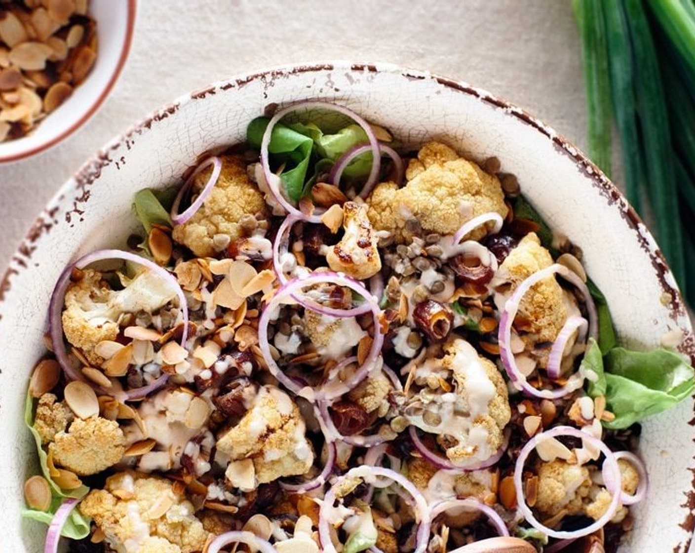 Roasted Cauliflower Salad with Tahini Sauce